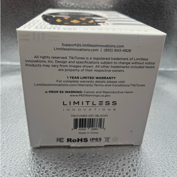 Tiki Tunes 5 Watt Wireless Speaker + Ambient Flame Light New - Picture 3 of 3